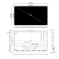 Layar BOE 21.5'' 1920x1080 HR215WU1-120 LVDS 30pin IPS Full HD LCD 21.5 Inci Modul LCD