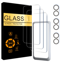 Protection d'écran en verre trempé HD incassable Yanchentian en gros pour iPhone 15 16 17 18 Pro Max, nouveau kit d'emballage pour téléphone portable