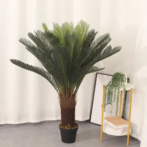 Novo Design Decoração Árvore Data Cycas Coconut Trees Palmeira Artificial Folhas