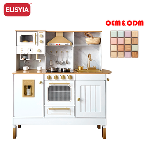 Cucina Giocattolo In Legno Con Cibo Da Tagliare E Gioco Di Alimentazione Dell'orsetto. Set Accessori In Legno Ecologico, Sicuro, Senza BPA. Regalo Perfetto Per Bambini.