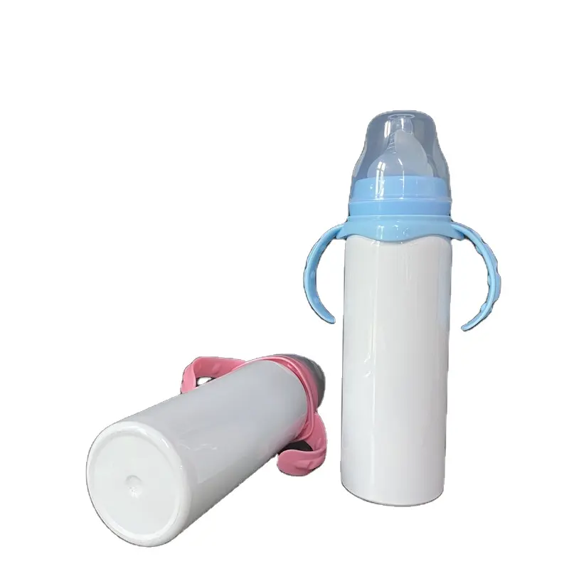 Для термопечати, белая заготовка «сделай сам» из нержавеющей стали с двойными стенками, сублимационные 8 унций, 240 мл, бутылочки для кормления малышей