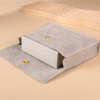 Sac à poussière de luxe en velours gaufré recyclable Talent Nice avec logo personnalisé pour cadeau promotionnel et bouton