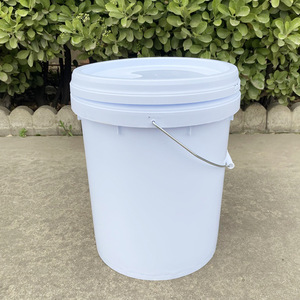 Cubos de plástico reforzado de 20 litros para agua, pintura, químicos y aceite, sellados con tapas, cubos de plástico PP para envasado. - Product Image 3