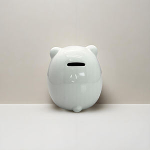 세라믹 북극곰 모양의 돼지 저금통 귀여운 만화 저축 돈 상자 어린이 저축 상자 - Product Image 3