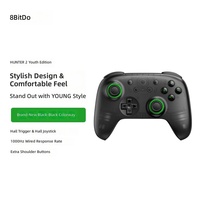 8BitDo Orion Youth Generasi ke-2 Pengontrol Nirkabel Hitam Transparan ABS Joystick untuk Windows Android