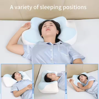 Taie d'oreiller en mousse à mémoire de forme ergonomique et respectueuse de la peau pour le soutien du cou de la colonne cervicale pour les dormeurs profonds.