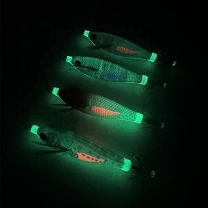 Moule yozuri japonais 80mm 6ghard appât <span class=keywords><strong>crevette</strong></span> en bois équilibre horizontal EGI pêche Wobbler EGI calmar gabarit seiche leurre - Product Image 1