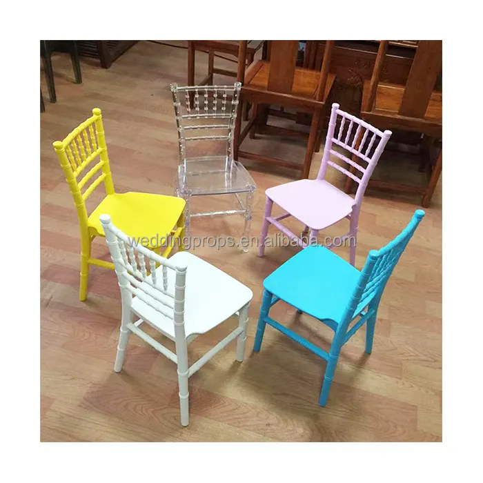 High quality children plastic chairs colorful plastic chairs Kids Chiavari Chair For Wedding