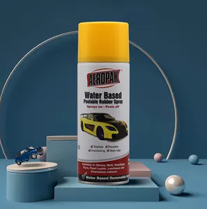 Aeropak 400ml Aerosol Removable Water Based Rubber Paint Spray for Rim Wheel