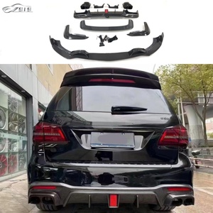 Kit de carrosserie en Fiber de carbone de Style B pour <span class=keywords><strong>GLS</strong></span> 63 X166 16-19 nouveau 450 <span class=keywords><strong>53</strong></span> lèvre avant lèvre arrière avec becquet d'échappement et évent - Product Image 4