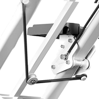 SENTI Escaladora Plegable y Resistente de Hierro y PP, Ajustable, para Uso Doméstico y Comercial, Equipo de Gimnasio y Fitness
