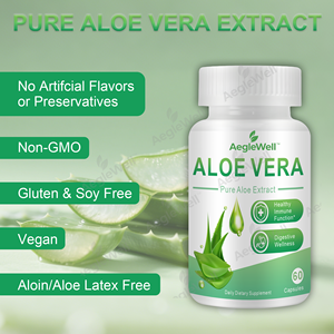 Aeglewell OEM ODM Capsule di Aloe Vera Biologica, Capsule di Estratto Puro di Aloe, Funzione Immunitaria Sana, Prodotto in Stabilimento GMP - Product Image 5