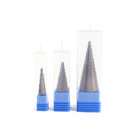 Foret étagé en acier rapide revêtu de cobalt 4241, à cannelures spirales droites, emballage en boîte plastique, origine Chine - Vente en gros pour le perçage