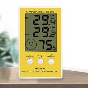 Hygromètre de jardin DC105 pour cour, <span class=keywords><strong>thermomètre</strong></span> intérieur/<span class=keywords><strong>extérieur</strong></span> <span class=keywords><strong>avec</strong></span> fonction <span class=keywords><strong>mémoire</strong></span>/affichage de la température, fabriqué en Chine - Product Image 4