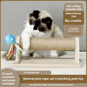 Sisal Pet kedi tırmalama sütunu oyuncaklar Runpin Wx-0114 interaktif küçük hacimli kedi tırmalama sütunu İşlevli kedi tırmalama sütunu - Product Image 3