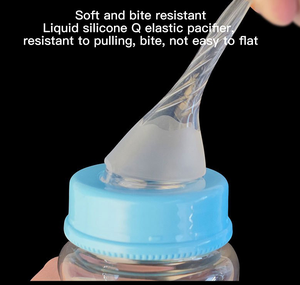Tétine pour bébé avec <span class=keywords><strong>lait</strong></span> maternel naturel givré à large alésage avec accessoires de biberon en silicone à large ouverture - Product Image 3