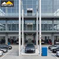 Équipement d'ascenseur de garage pour voitures, plateforme élévatrice hydraulique pour stationnement automobile, élévateur vertical à quatre poteaux pour voitures