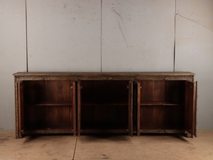 Buffet en bois rustique avec grands compartiments de rangement pour salon, salle à manger, cuisine, meubles de maison OEM ODM - Product Image 3