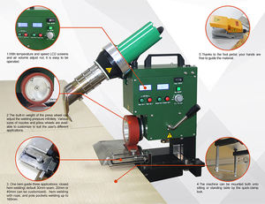 Type de table de SWT-PAU Machine de soudage à air chaud avec <span class=keywords><strong>buse</strong></span> de 40mm Soudeuse de bannière à air chaud 3600W Soudeuse à air chaud - Product Image 6
