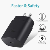 Chargeur USB C pour Samsung, adaptateur secteur 25W, chargeur de téléphone pour Samsung S26 S25 S24 S23, chargeur mural ultra-rapide