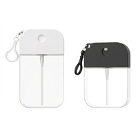 Flacon pulvérisateur en plastique ABS PETG de 38 ml et 50 ml, pulvérisateur à fine brume PP, flacon portable pour cosmétiques, parfum, alcool, désinfectant pour les mains
