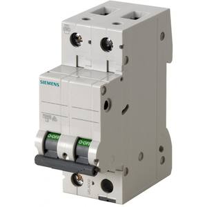Disjoncteur Siemens 2P 25A 6kA 400V Protection LSI pour les foyers - Product Image 1