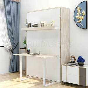 Jin rui da cơ chế phần cứng giường Murphy gấp hàng đầu hạng nặng, hệ thống giường tường tiết kiệm không gian 3 trong 1 với ghế sofa & bàn tích hợp - Product Image 6