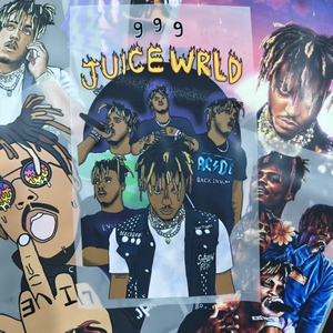 DTF Heat Transfers Custom Ready to Press Heat Transfer Printing <strong>Juice</strong> <strong>Wrld</strong> Designs Stickers Screen Printing for <strong>T</strong>-<strong>shirts</strong> - Product Image 1