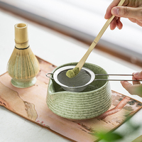 Support de fouet à matcha en bambou de haute qualité pour la vente en gros, ensemble de 8 fouets à matcha Chasen, bol à matcha en céramique personnalisé