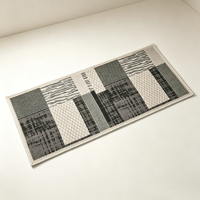 Küchenläufer Teppich Gepolstert Fleckresistent Waschbar Polyester Niedrigflorige Bodenmatte Landhaus Moderne Küchendekoration
