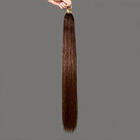 D.S Hair Extensions de cheveux humains en plumes 18-26 pouces, qualité professionnelle pour salon, installation sans couture