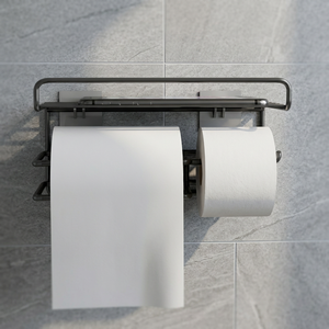 Toallero de Pared Moderno, Acero Inoxidable 304, Diseño Rectangular Minimalista, Accesorio de Baño - Product Image 3