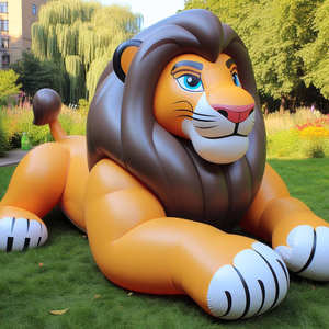 Nuovo design gonfiabile <span class=keywords><strong>leone</strong></span> bianco sfilata dei grandi palloncini gonfiabili pubblicità animali gonfiabili - Product Image 6