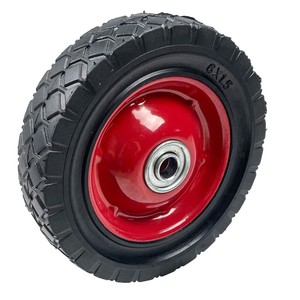 ยางรถเฉิงจิน 6x1.5 นิ้ว ยางกึ่งกลวง สำหรับรถอเนกประสงค์และถังขยะ - Product Image 1