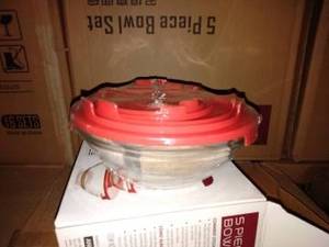 Giá rẻ Hot Bán bán buôn 5 cái Chất lượng cao món tráng miệng thực phẩm chịu nhiệt nhà bếp Bộ đồ ăn Bát thủy tinh đặt - Product Image 4