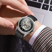 Montre à quartz pour homme, boîtier en alliage, bracelet en silicone, verre minéral, étanche 3 ATM, cadran à aiguilles 40 mm, épaisseur 9 mm, design élégant