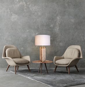 Lampe de table en pierre de travertin de style naturel décorative, luminaire moderne pour étude et lecture, vente chaude - Product Image 5