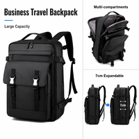 Sac à dos professionnel extensible pour homme, tendance, de voyage, personnalisé, étanche, pour ordinateur portable