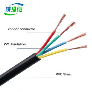 Rvv 2 3 4 5 lõi dây dẫn bằng đồng dây linh hoạt IEC 60227 CE 0.75 1 1.5 2.5 4 6 mét dây cáp điện H05VV-F cáp điện - Product Image 3
