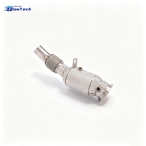 Tubería de Escape Turbo Flow Tech para N20 320i/328i/420i/428i F30/F32/F36 2.0L Twin Scroll, 1.5mm de Espesor, Acero Inoxidable Pulido Espejo - Product Image 2