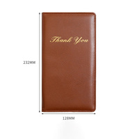 Protège-menu en cuir PU pour restaurant, porte-factures, reçus de caisse, dossiers de réunions – Cadeau de bienvenue portable