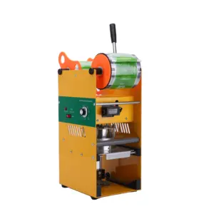 High Safety Level OEM Yellow Manual Sealing Machine Plastic Cup Sealer Sealing Machine