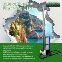 Impresora de Inyección de Tinta Automática 3D en Perfecto Estado para Impresiones Murales en Paredes de Hormigón, Vidrio y Materiales Flexibles, 1 Año de Garantía