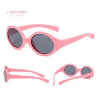 Lunettes de soleil pour enfants CPC Infant Baby de haute qualité pour enfants pour 0-1 ans Silicone souple UV400 de petite taille avec lentille polarisée rouge