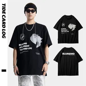 Summer New Shirt Black Print Your Own Loose Couple T-Shirt Digital Printing Design Top Wear Best Tee Shirts For Men Women