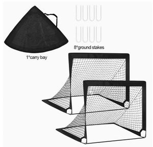But de football pour enfants, portable, pliable, filet d'entraînement mobile pour les matchs de football en intérieur et en extérieur pour les tout-petits - Product Image 3