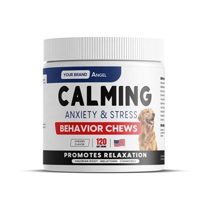 Gâteries d'aide au sommeil avec mélatonine et graines <span class=keywords><strong>de</strong></span> <span class=keywords><strong>chanvre</strong></span> <span class=keywords><strong>de</strong></span> marque privée personnalisées à mâcher pour chiens - Product Image 1
