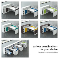 Mesa de oficina para cubículo de alta calidad, estación de trabajo de partición, centro de llamadas para 2, 4 y 6 personas, escritorio de oficina Modular
