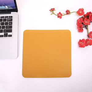 Sunrose – tapis de souris en cuir de forme irrégulière, antidérapant, pour bureau, utilisation sur ordinateur, jaune, bleu marine, rose, vert olive, blanc - Product Image 2