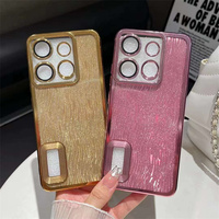 Coque de protection pour appareil photo scintillante pour Infinix Hot 50i Note 40 Pro Smart 9, étui de téléphone en TPU souple antichoc